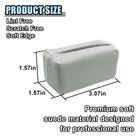 Suede Microfiber Applicator Pad  Ceramic Coating Sponge 4pcs  Gray 