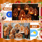 29 Pcs Led Gingerbread Christmas Village Sets 8 Lighted Ceramic Ginger