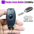 2 For Liftmaster Chamberlain Key Chain Remote Garage Door Opener Purple Button