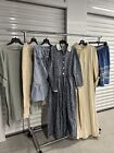 Mixed Woman   s Wholesale Lot Vintage Dresses Skirts Cotton Robe 50s-80s 6pcs
