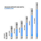 7pack Magnetic Screwdriver Bit Bits Set Ph2 Anti-slip Hex Shank Screw Cross Head