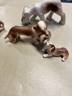 Lot 5 Vintage  Bone China  Porcelain  Miniature Dogs And Puppies