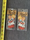 Dennison Christmas Die Cut Decorative Prints Choir Boy New Lot Of 2 - 12 Prints