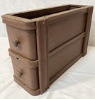 Vtg Antique Treadle Sewing Machine Cabinet Table Wood Drawers  Free S h