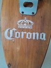 Primitive Vintage Corona Beer Wooden Surfboard Shaped Wall Mount Bottle Opener 