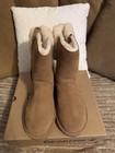 Bearpaw Leila Women s Brown Shearling Mid-calf Snow Boots Fur Trim Us 9