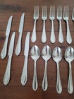 Reed   Barton Whitley Lot Of 27 Stainless Beaded Flatware Pieces