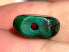 Rare Antique Very Old Tibetan Turquoise Bead - Beautiful Worn Patina 