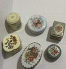 Lot Of 6 Vintage Daher Decorative Tins Made In England Filled With Soaps Candle