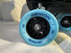 Riedell R3 Cayman Quad Roller Skates Black Size 7 Derby W  Blue Sonar Demon Edm