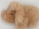 Alpaca Fur Tan Elephant Plush Handcrafted Peru Soft Stuffed Animal Toy