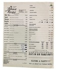 Vintage 1980s Famous Recipe Fried Chicken Restaurant Menu Mansfield Ohio Oh
