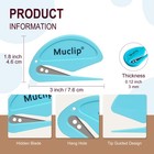 Muclip 4 Pack Letter Opener Envelope Slitter - Ergonomic Abs Grip  Hidden