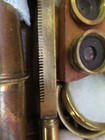Antique Cary Gould Circa 1830 Brass Microscope   Case As Pictured S4-b-85