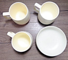 Bopp-decker Vintage Insulated Vacron Vacuum Plastic Cups   Bowl 4 Pieces