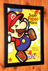 Super Paper Mario Nintendo Wii Rare Small Promo Poster   Ad Page Framed
