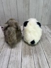 Vtg Puffkins Nutty Squirrel   Peter The Panda Bear Plush Stuffed Toy - Set Of 2