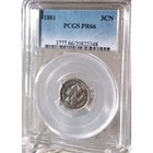 1881 3cn Nickel Three Cent Coin Proof Pcgs Pr-66 Spectacular Strike And Luster