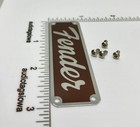 57 Fender Princeton Logo For Amp Or Case Badge Custom Made Aluminum With Screws