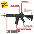 Emerbu M4a1 Gel Ball Blaster Metal Gearset 11 1v Battery Semi   Fully Auto 15 