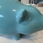 Tiffany   Co  Handpainted Ceramic Piggy Bank Blue White Original Made In Italy