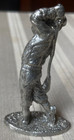 Metzke Solid Pewter 1993 Detailed Swinging 2 5  Golfer Sports Figurine