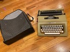 Vintage Olivetti Lettera 25 Typewriter With Original Carry Case Pouch Bag Cover