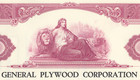 General Plywood Corporation Specimen Stock Certificate