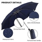 Compact Inverted Travel Umbrella  Automatic Open Close  9-rib 46 Inch Windpro   
