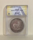 South Africa  1959 Elizabeth Ii 5 Shillings Anacs Pf63