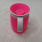Munchkin Miracle 360 Spoutless Baby Trainer Sippy Cup 7oz Pink Double Handle