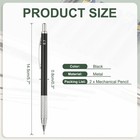 2pcs  Mechanical Pencil 0 7mm Medium Point For Drawing Black