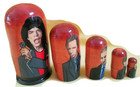 Rolling Stones Nesting Doll russia 5-pc Set 4 5  Tall wood new 