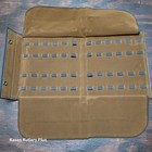 Pocket Knife Storage Case Holds Up To 24 Knives Brown Velvet Lining Ac116