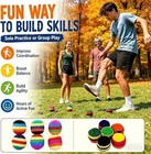 3-pack Premium Handmade Knitted Hacky Sack Footbags For Adults   Teens