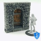 Stone Exterior Single Door X1 - Wizkids Warlock Tiles D d Dungeon 2  Tall