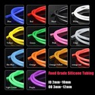 Food Grade Flexible Tubing Rubber Pipe Color Silicone Tube Id 2 10mm Od 3 12mm