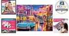 500 Piece Jigsaw Puzzle For Adults Neon Street 20 5 X 15 In Retro Vintage Car