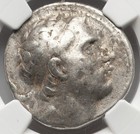 Huge Antiochus Iii The Great 222-187 Bc  Seleucid Kingdom Ar Tetradrachm  Ngc F