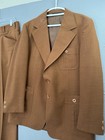 Vintage 60s 70s Jaymar Men   s Suit Set Orange Size 42 Disco Pants 33x32 Leisure