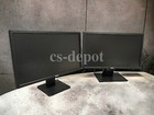 Dual Dell Hp Matching 22 23  Widescreen Lcd Monitors W Stand Cables Vga Gaming A