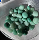 5pcs Green Aventurine Tumbled Stone Lucky  Palm Stone High Energy Healing Stone