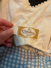 Vintage 1950s Catalina Blue white Gingham Playsuit With Sweetheart Neckline Xs s