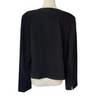 Francess Rita Button Front Black Career Blazer Sz 16 Suit Jacket Womens Nwt