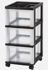 Office Depot Brand Plastic 3-drawer Storage Cart  26 1 5  X 12 1 10  X 14 3 10 