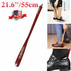 Extra Long Handle Shoe Horn Aid Stick Hard Wood 21 5  Handled Wooden Shoehorn Us