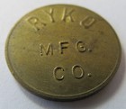 Vintage Ryko Car Wash Token