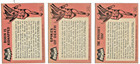 1966 Topps Batman Black Bat Cards   16    17     29  Lot Of 3 Cards