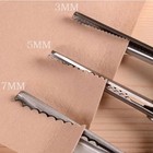 3 5 7mm Pinking Shears Tailor Sewing Scissors Stainless Steel Fabric Cutter
