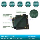 Ifenceview 5 x1 -5 x100  Green Fence Privacy Screen Mesh Fabric Outdoor Garden